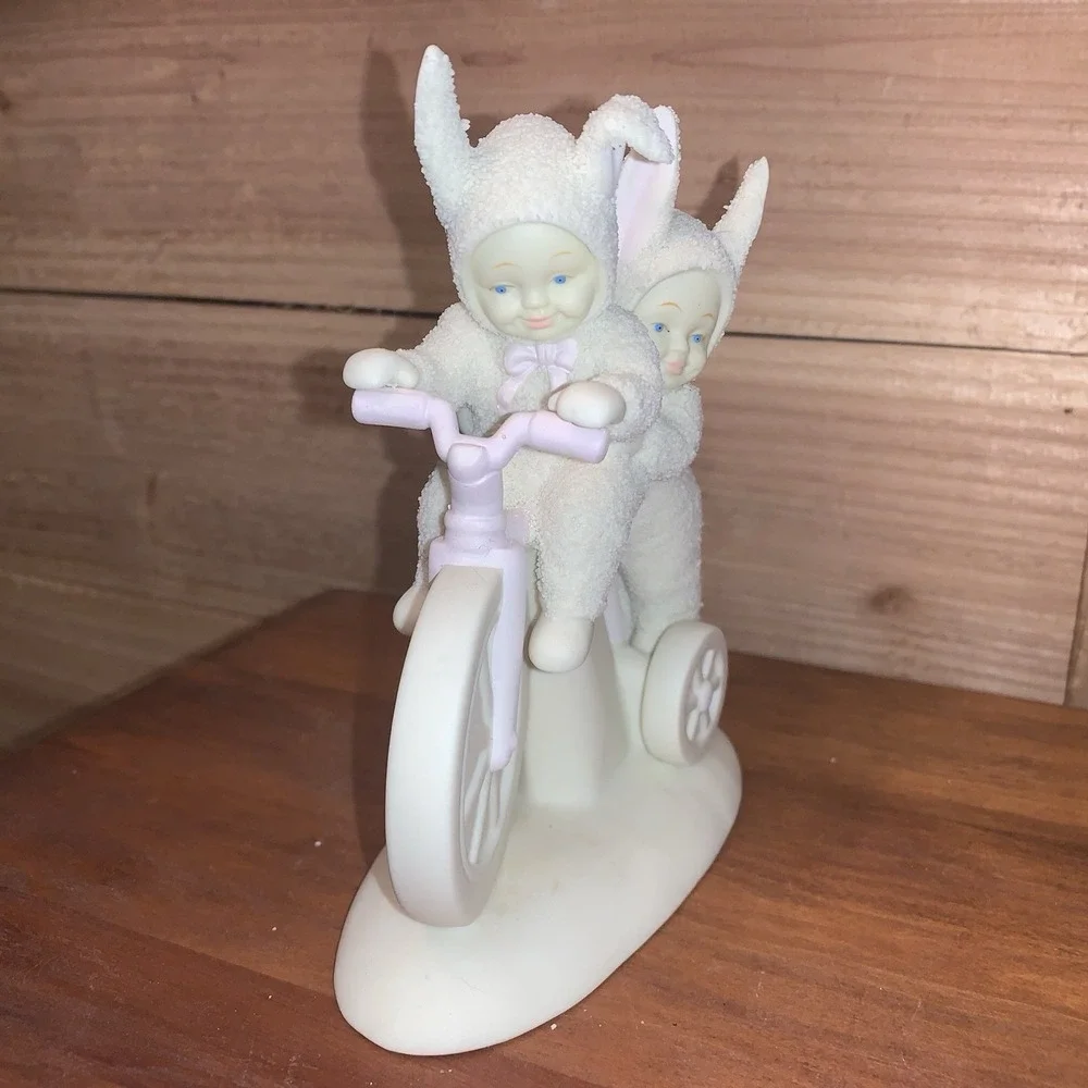 Department 56 Snowbunnies On a Tricycle Built for Two Limited Edition 1997 15696